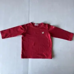 ホットビスケッツ　ミキハウス 赤 長袖Tシャツ 90 2歳