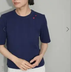 アダムエロペ　ハートTシャツ　ネイビー