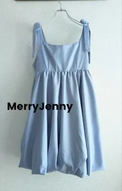 【美品】MerryJennyリボンバルーンミニワンピース