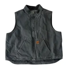 carhartt カーハート ダックボアベスト オールブラック V26 BLK - メルカリ