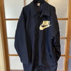 NIKE ナイキ　90's コーチジャケット　ブルゾン　銀タグ　古着　ネイビー