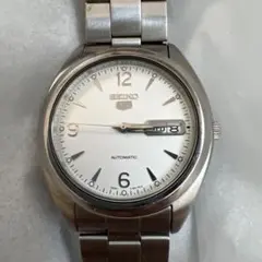 【美品】SEIKO5 セイコー5 文字盤白 貴重なビンテージ 裏スケのサムネイル