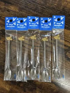 Tokyo Disneyland ミッキー スプーン 5本セット　レトロ　レアのサムネイル