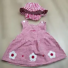ワンピースとの帽子セット 80サイズ