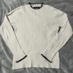 INGNI イング ケーブルハイネック トップス ニット　白 ホワイト