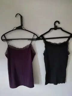 三*ロ様 ユニクロ ヒートテックキャミソールレース & GU ウルトラコットキャ