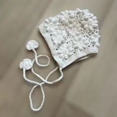 【セット】monbebe eyelet glory suit／ボンネット