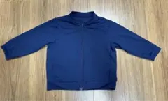 ユニクロ ベビー エアリズム メッシュブルゾン　90cm ネイビーのサムネイル