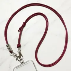 【ワインレッド】スマホショルダー スマホストラップ パラコード ss15