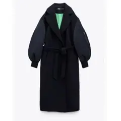 ZARA マッチングボンバーコート ZARA マッチングボンバーコート MA-1 ネイビー×グリーン M - メルカリ