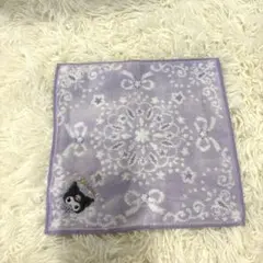 サンリオクロミちゃんKuromi タオルハンカチ 25cm x 25cm