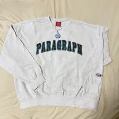 PARAGRAPH グレー ロゴ スウェット