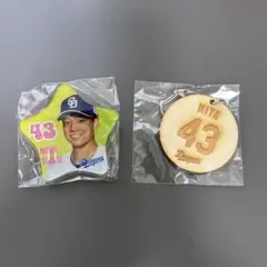 中日ドラゴンズ　味谷大誠　アクリルバッジ、木製キーホルダー