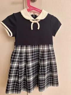 KUMIKYOKU チェック柄ワンピース SS