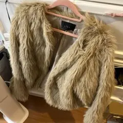 Clear　ハーフコート　ブルーフォックス　毛皮　リアルファー　9号　希少品 clear クリア ファーコート ブルーフォックス ハーフコート 毛皮 9号