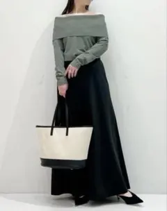 Demi-Luxe BEAMSオフショルダープルオーバーニット