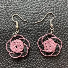 Ｐ104 水引ピアス　和装　着物　和装小物