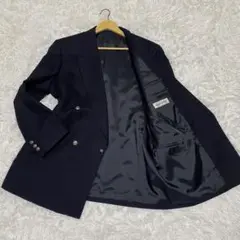美品　大きいサイズ　銀ボタン　ダブル　ネイビー　紺ブレ　Garcon Adams