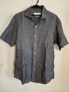 green label relaxing 半袖リネンシャツ グレー L 美品のサムネイル
