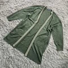 PART2 BY JUNKO SHIMADA 2XL ロングカーディガン 緑のサムネイル