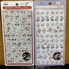 ボンボンドロップシールmini 101匹わんちゃん ヤングオイスター　2点セット