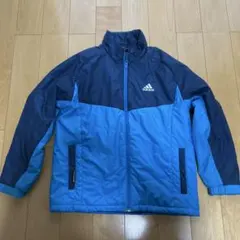 adidas 中綿コート 140 青/紺
