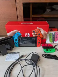 Nintendo Switch 本体 付属品完備　追加ジョイコン付き