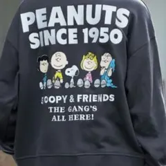 【PEANUTS / SNOOPY】別注 刺繍プリント スウェットカーディガン