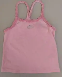 ピンク フリル付きキャミソール 女の子用