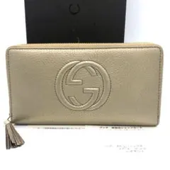 未使用✨グッチ　 レザー　長財布　 ソーホー　インターロッキングG