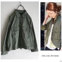 未使用タグ付き FRAMeWORK フレームワーク 23SS ミリタリーブルゾン 未使用タグ付き FRAMeWORK フレームワーク 23SS ミリタリー