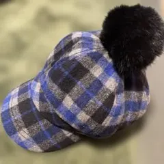 ラビットファー　53〜55センチ　毛皮　秋冬　帽子　ライトオン