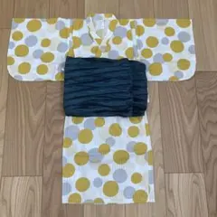 キッズ 袴セット ドット柄 グレー 110cm - メルカリ