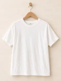 ATON/エイトン 別注 FRESCA SINGLE JERSEY Tシャツ 白のサムネイル