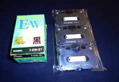 カシオ純正 ブラック共通インクリボン タイプEW 3個パック　T-EW-ST
