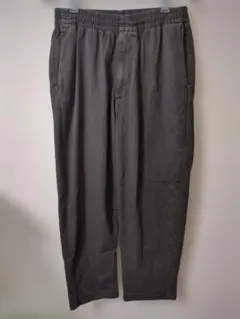 【S】ユニクロ ストレッチイージーアンクルパンツ 黒 UNIQLO