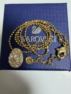 Swarovski ストーン装飾 ネックレス箱無し