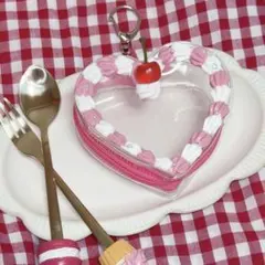 ぬいぐるみポーチ ホイップデコ おまんじゅう ハンドメイド 赤