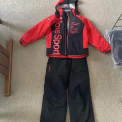 DESCENTE スキーウェア 150サイズ 赤/黒