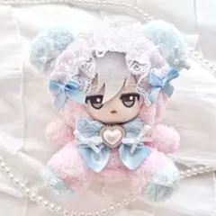 11cm♡ぬい服♡お座りぬいふく♡ピンク♡黄色♡くま♡ちびぐるみ