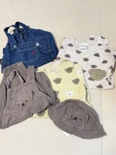 ベビー服 ロンパース まとめ売り 4点セット＋帽子のサムネイル