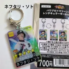 千葉ロッテマリーンズ/②ネフタリ・ソト　パワプロ　レンチキュラー　キーホルダー