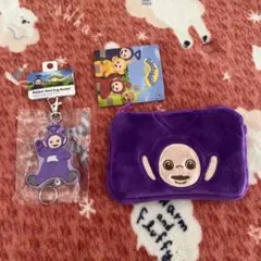 テレタビーズ　ティッシュポーチ　リールキーホルダー　イギリス　BBC