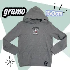 未使用gramoミッキーマウス フットボール パーカー グレー 150cm
