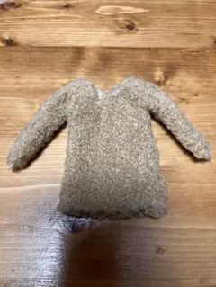 リカちゃん　ブライス　ボア素材 長袖トップス ベージュのサムネイル