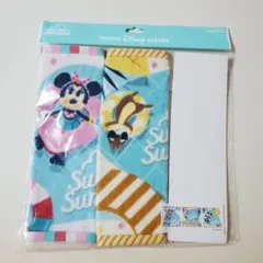 新品☆ディズニー リゾート☆ミニー チップとデール☆スイスイサマー ミニ タオル