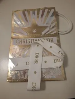 Christian Dior ショップ袋 リボンセット