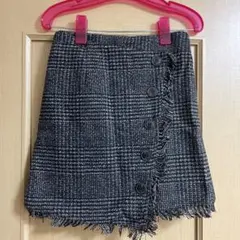グレンチェック　チェック　スカート　ミニ　レディース