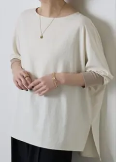 コラージュガリャルダガランテ　ジャージ袖　ハーフリブドルマンブラウス