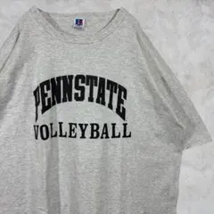 90s USA製 カレッジ【RUSSELL】US古着 Tシャツ 2XL グレーのサムネイル